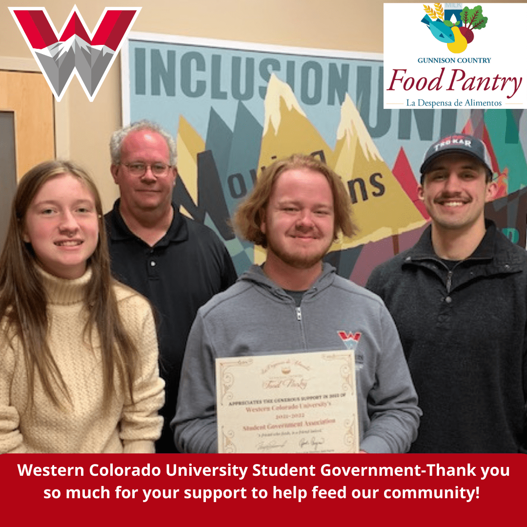 WCU Student Gov Assoc donates WCU Student Government donates to Pantry