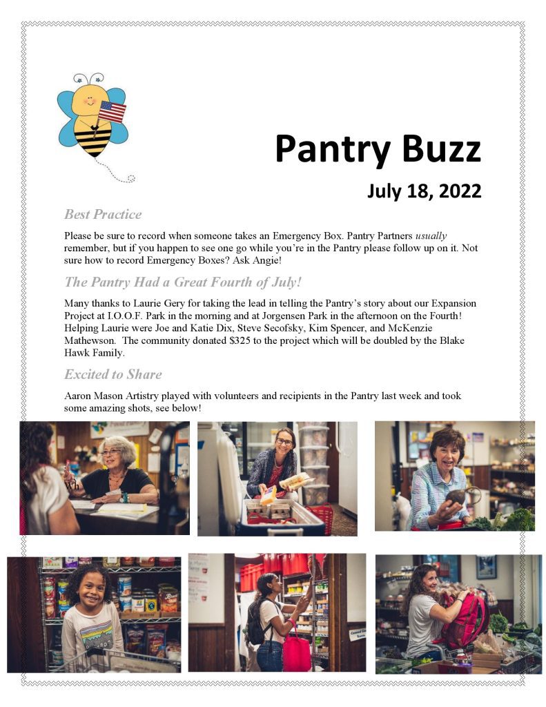 Buzz Newsletter July 18, 2022